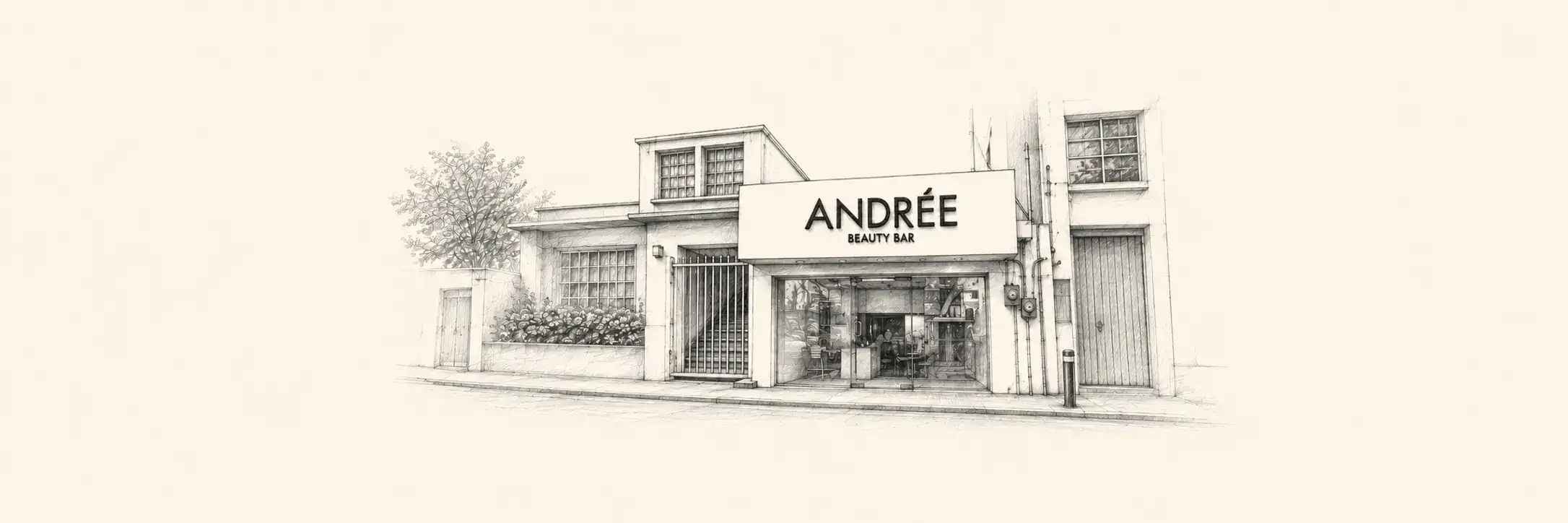 Fachada de Andrée Beauty Bar
